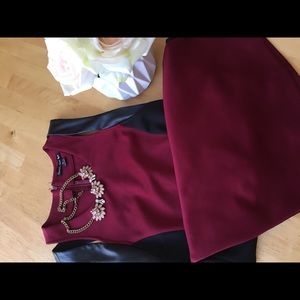 Two-Tone Business Dress